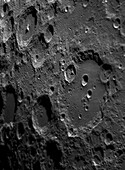 Lunar craters Clavius and Moretus