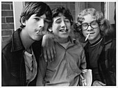 Teenage boys smoking cigarettes, 1978