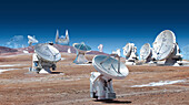 Event Horizon Telescope observatories, composite image