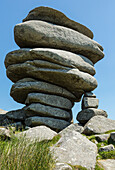 Cheesewring geological formation, Bodmin Moor, Cornwall, UK
