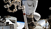 SpaceX Dragon Endeavour crew ship docked to the ISS