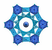 Beryl crystal structure and symmetry, illustration