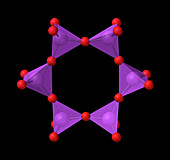 Cyclosilicate structure, illustration