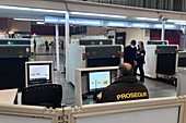 Security check at Delicias train station, Zaragoza, Spain