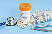 High medical costs, conceptual image