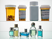 Cosmetic packaging and medication