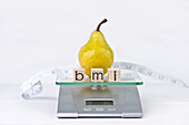 Body mass index, conceptual image