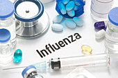Influenza, conceptual image