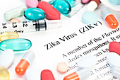 Zika virus, conceptual image