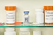 Insulin in medicine cabinet