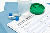 Job application drug testing