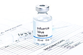 Flu vaccine vial