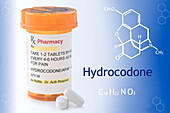 Hydrocodone, conceptual image