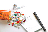 Prescription pad and medications