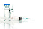 Ampule, vial and syringe
