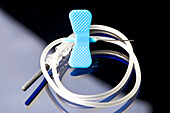 Blue 10 gauge IV catheter