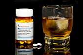 Mixing prescription medication with alcohol