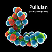 Pullulan molecule, illustration