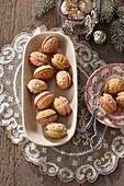 Walnuss-Sandwich Cookies zu Weihnachten