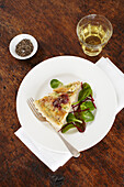 mackerel, quince and potato tart