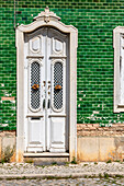 Typical house front, Olhao, Faro, Portugal