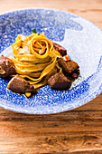South Tyrolean game stew with ribbon noodles