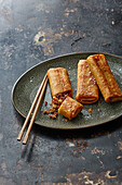 Spring rolls with minced beef