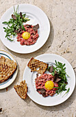 Carne cruda all'abese (Beef tartare from Alba, Italy)
