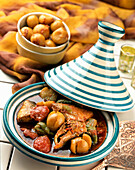 Moroccan chicken tagine with vegetables