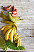Bananensorten - Kochbananen, Rote Bananen, Mini-Bananen
