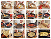Tomatenkuchen auf Tarte-Tatin-Art zubereiten