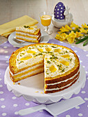 White carrot cake for Easter