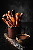 Churros mit Schokolade