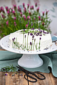 White lavender cake