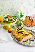 Refined savory and sweet Easter dishes