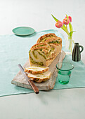 Pea and mountain cheese babka