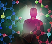 Biotechnology research, illustration