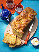 Cardamom-honey plait with apple and carrots