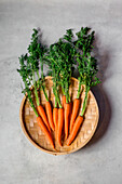 Carrots with green