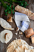 Brot und Tortillafladen