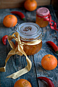 Clementine marmalade with gin and juniper