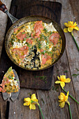 Hearty Frittata with Salmon