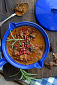 A tame game stew without meat, but with the same fine flavors of forestAnd land