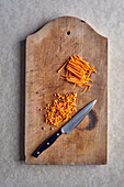 Carrots - julienne and brunoise