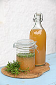 Homemade Rosemary vinegar for Medicinal Use