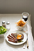Steak frites - steak paired with chips