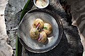 Steamed rice cakes (Cambodia)