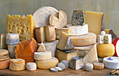Cheese from various European countries