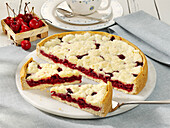 Cherry crumble cake