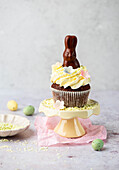Chocolate cupcake for Easter